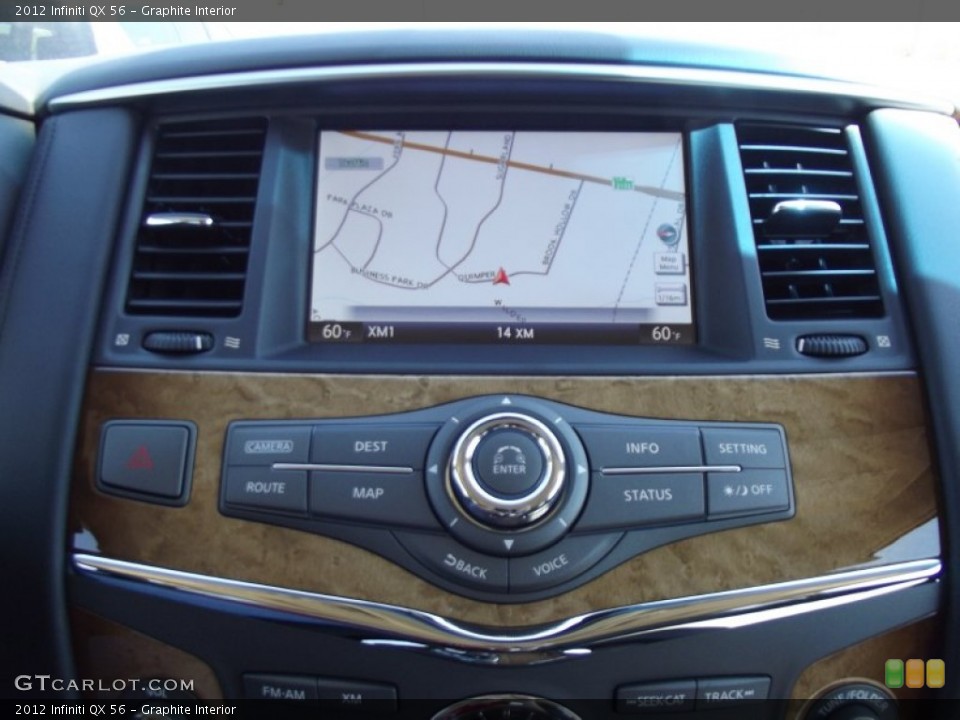 Graphite Interior Navigation for the 2012 Infiniti QX 56 #62857249
