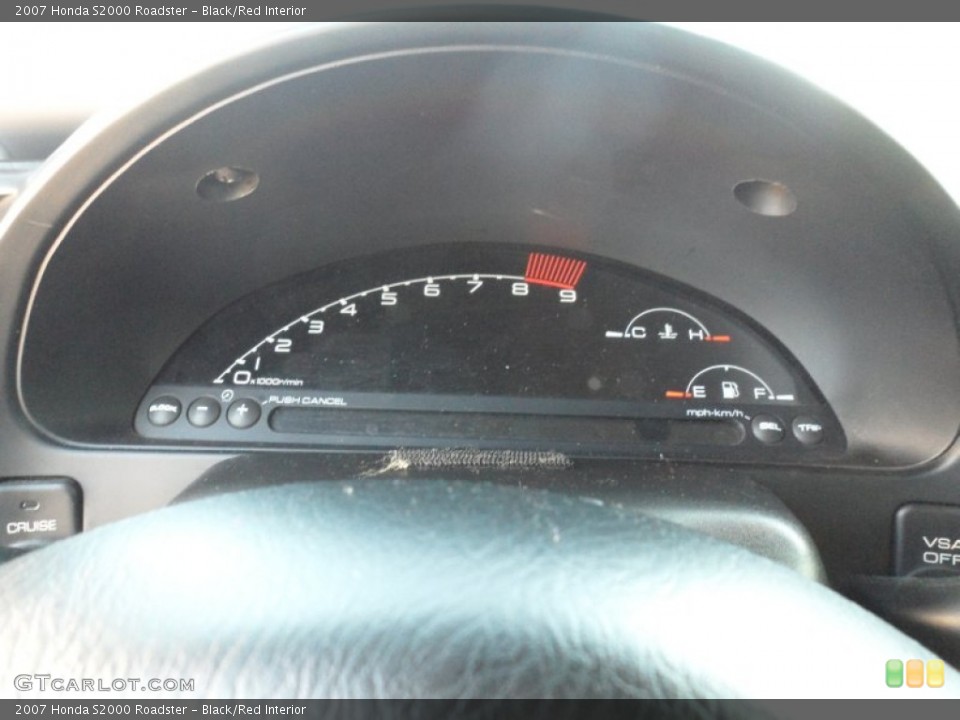 Black/Red Interior Gauges for the 2007 Honda S2000 Roadster #62858761