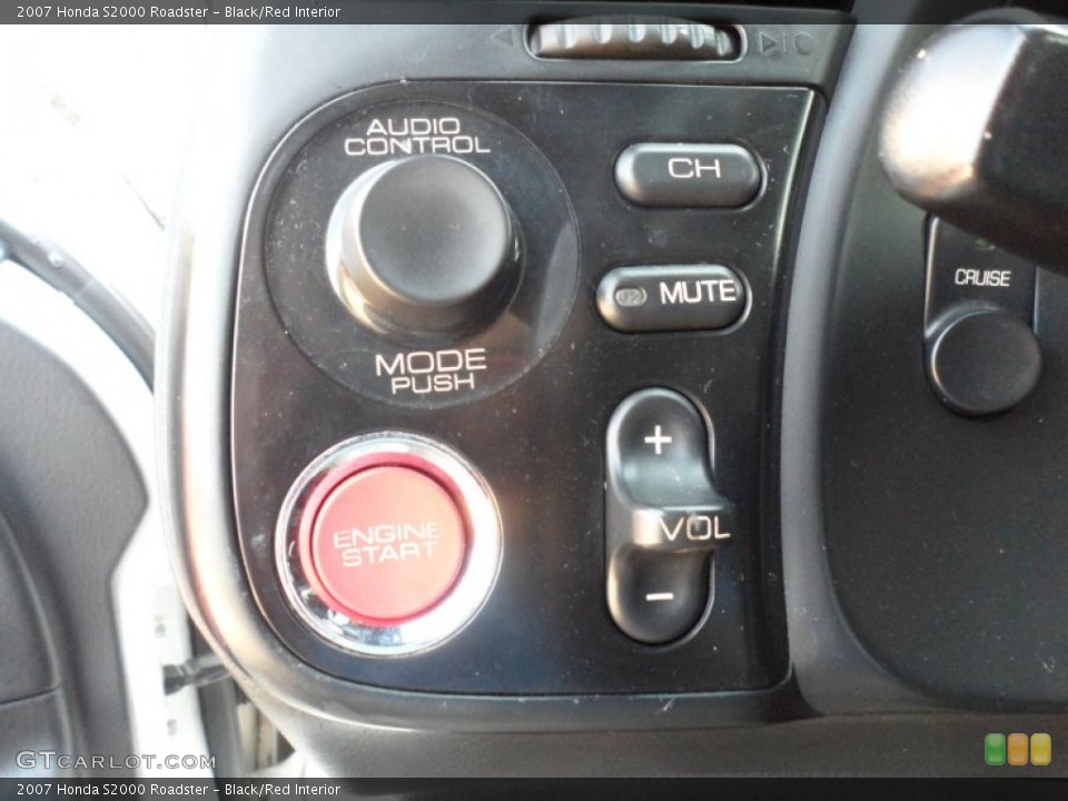 Black/Red Interior Controls for the 2007 Honda S2000 Roadster #62858770