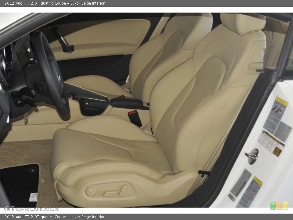 Luxor Beige Interior Front Seat for the 2012 Audi TT 2.0T quattro Coupe #62858825