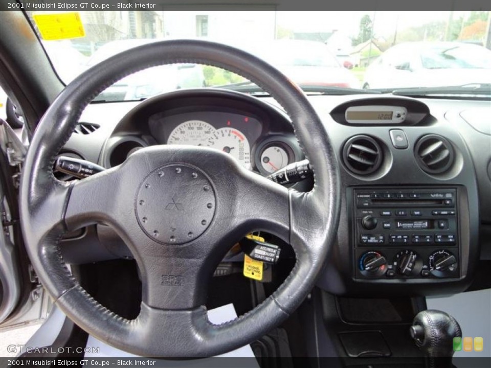 Black Interior Steering Wheel for the 2001 Mitsubishi Eclipse GT Coupe #62859115