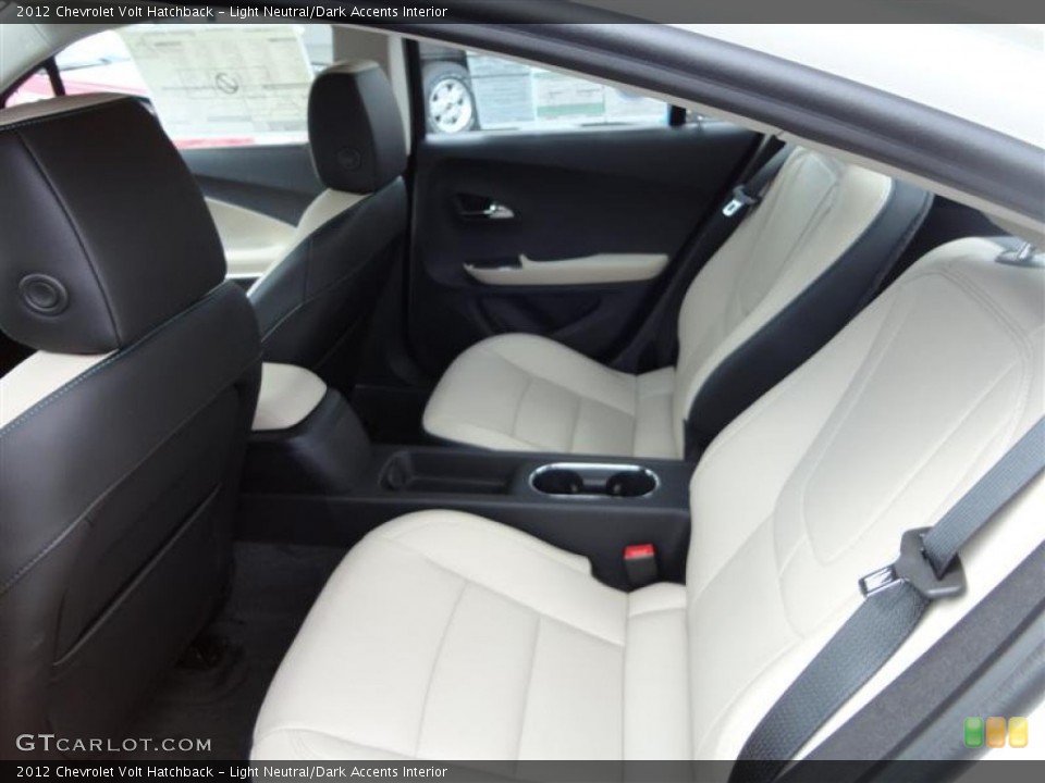 Light Neutral/Dark Accents Interior Rear Seat for the 2012 Chevrolet Volt Hatchback #62859262