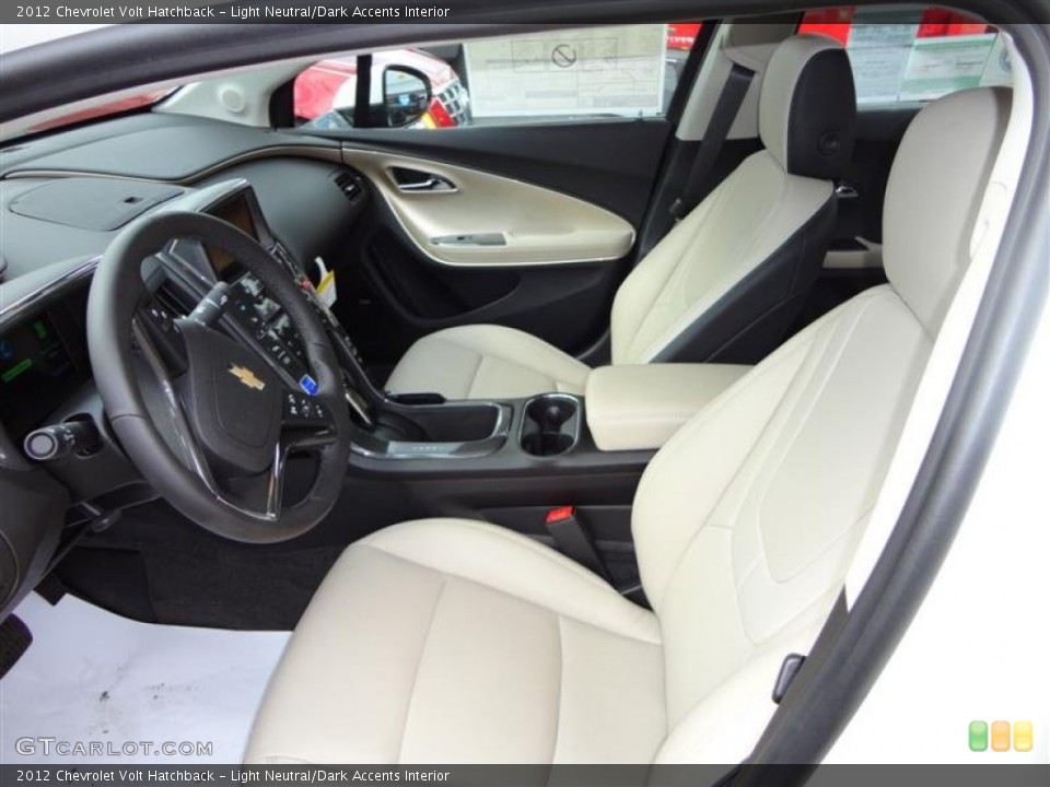 Light Neutral/Dark Accents Interior Front Seat for the 2012 Chevrolet Volt Hatchback #62859268