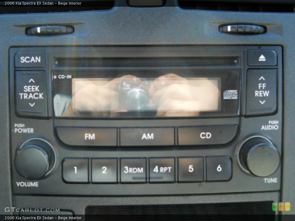 Beige Interior Audio System for the 2006 Kia Spectra EX Sedan #62859895