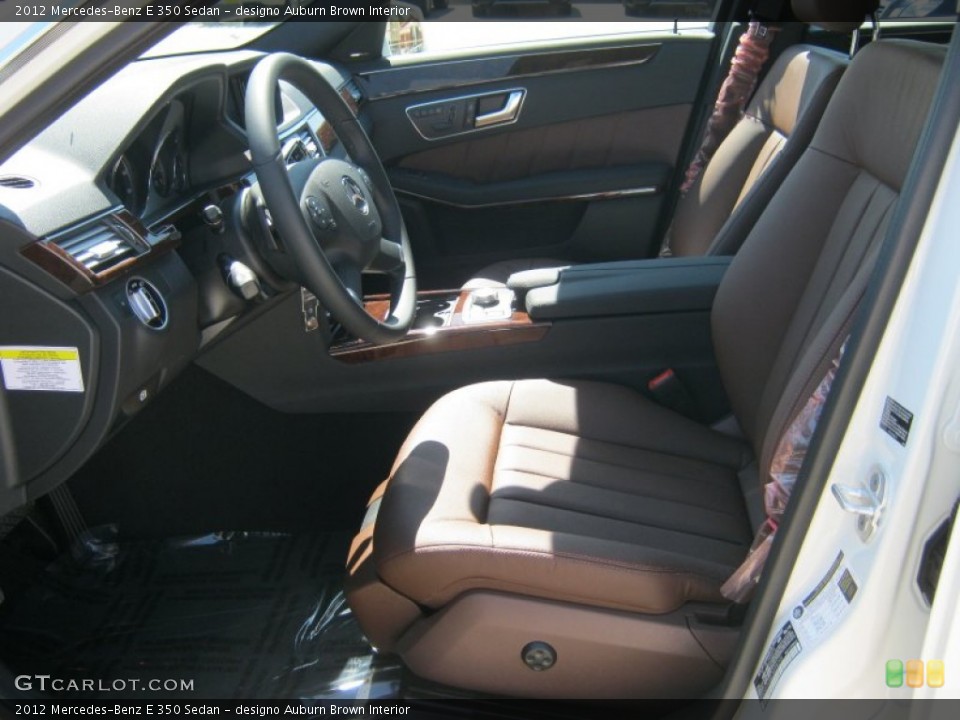 designo Auburn Brown Interior Photo for the 2012 Mercedes-Benz E 350 Sedan #62862616