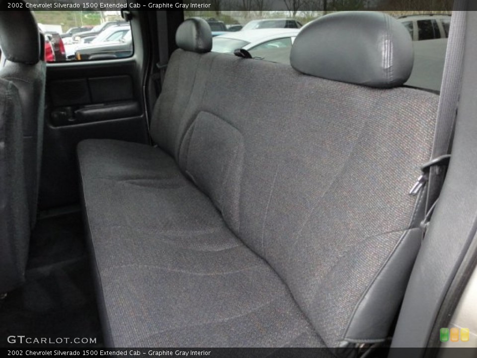 Graphite Gray Interior Rear Seat for the 2002 Chevrolet Silverado 1500 Extended Cab #62868611