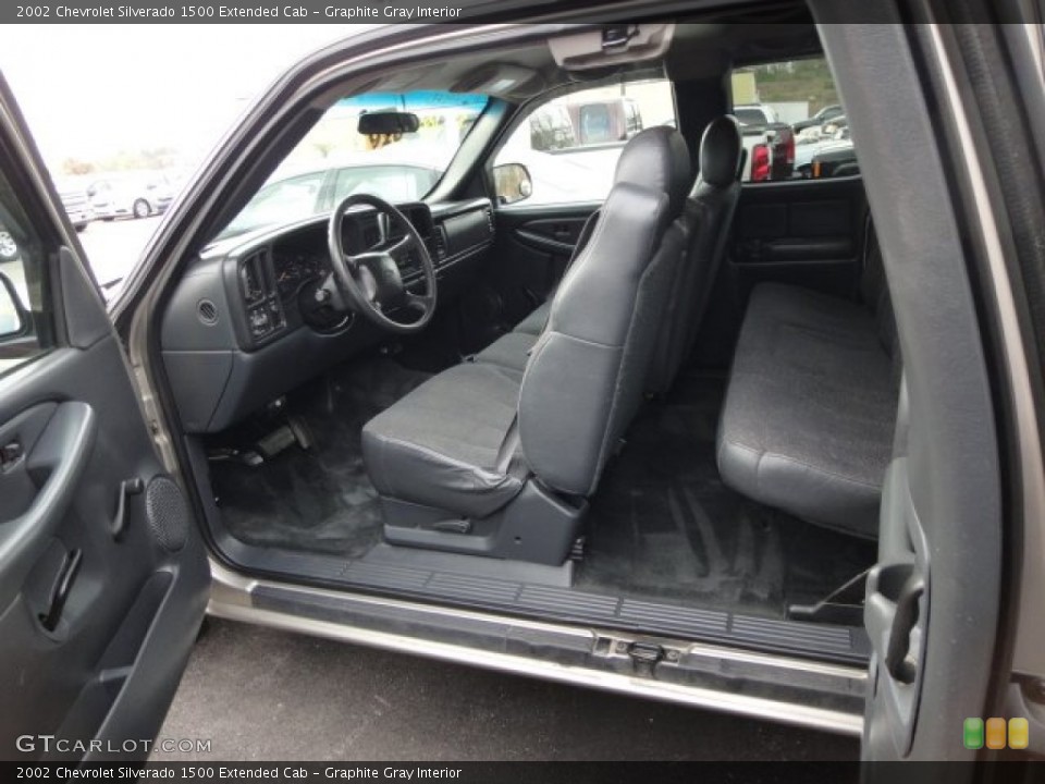 Graphite Gray Interior Photo for the 2002 Chevrolet Silverado 1500 Extended Cab #62868635