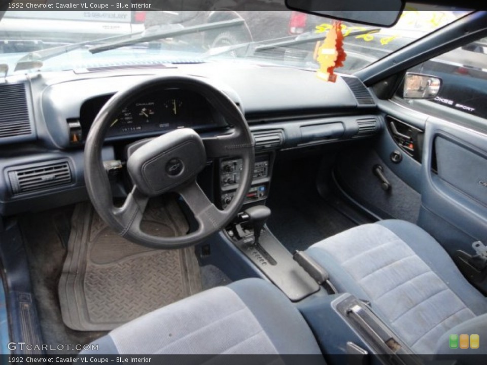 Blue Interior Photo for the 1992 Chevrolet Cavalier VL Coupe #62868734