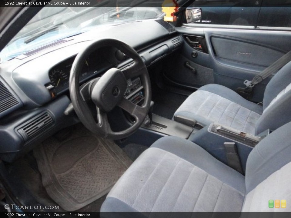 Blue 1992 Chevrolet Cavalier Interiors