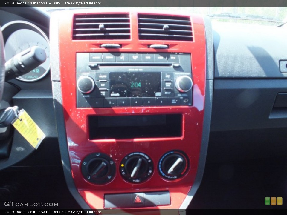 Dark Slate Gray/Red Interior Controls for the 2009 Dodge Caliber SXT #62869016