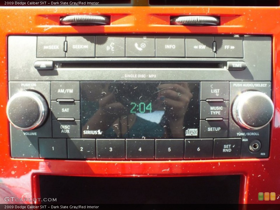 Dark Slate Gray/Red Interior Audio System for the 2009 Dodge Caliber SXT #62869034