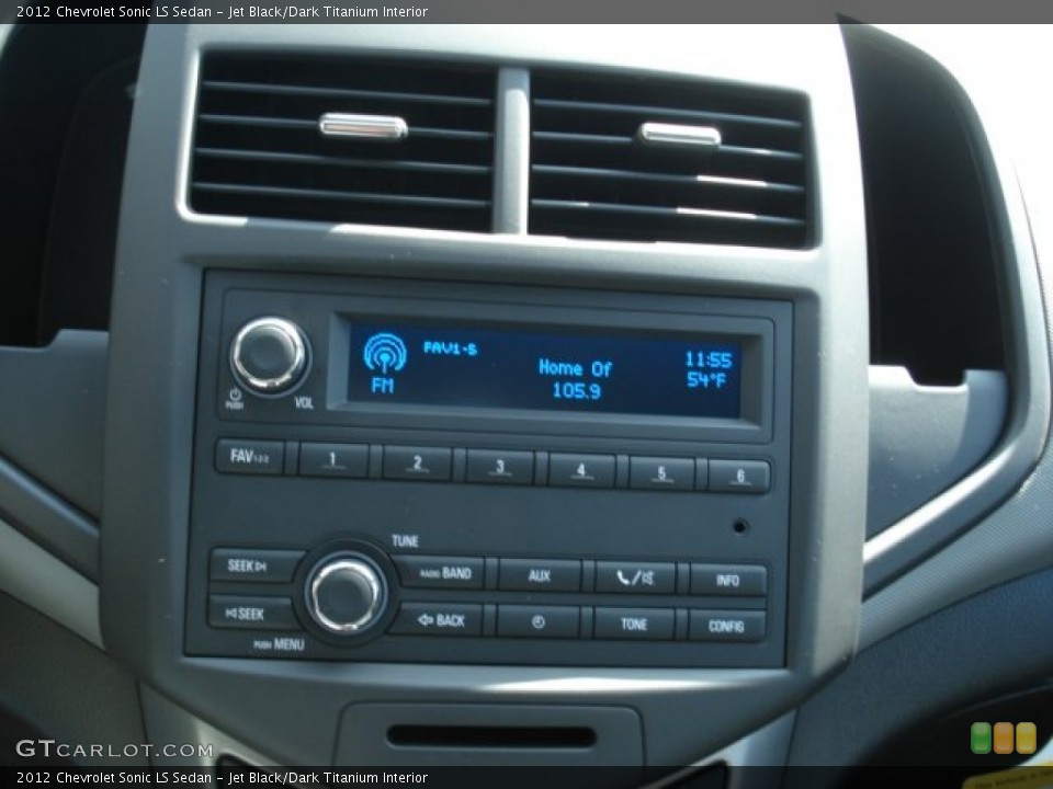 Jet Black/Dark Titanium Interior Audio System for the 2012 Chevrolet Sonic LS Sedan #62871677