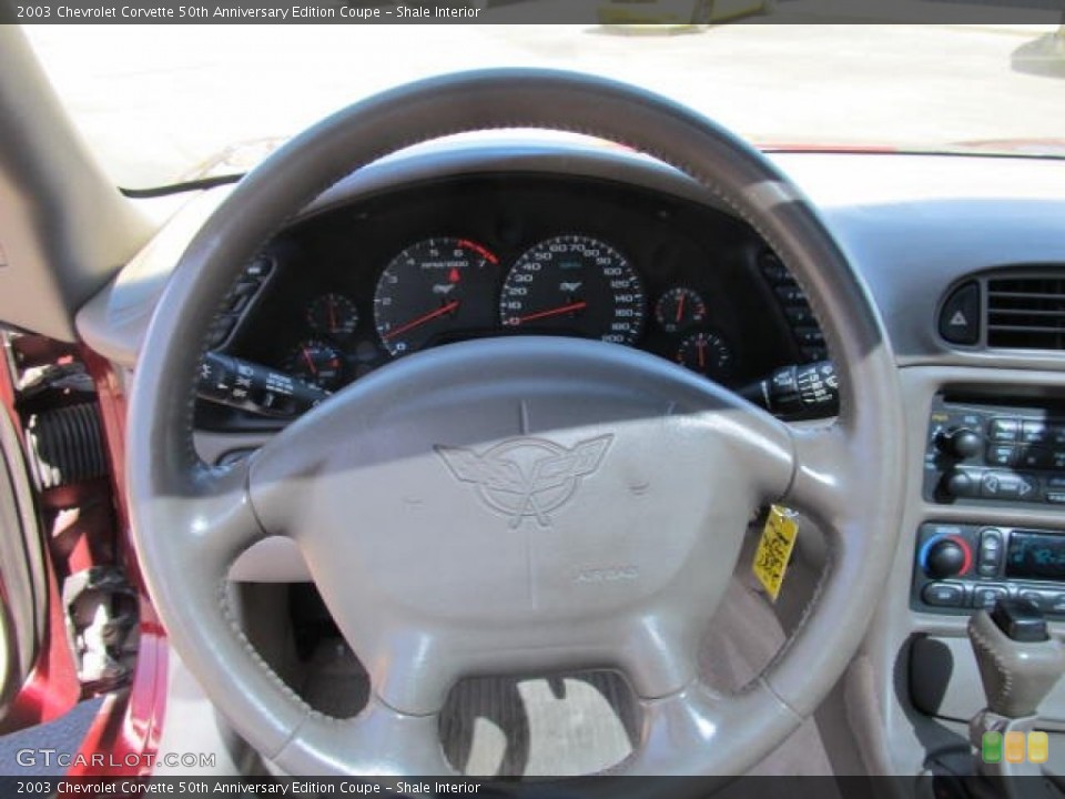 Shale Interior Steering Wheel for the 2003 Chevrolet Corvette 50th Anniversary Edition Coupe #62873576