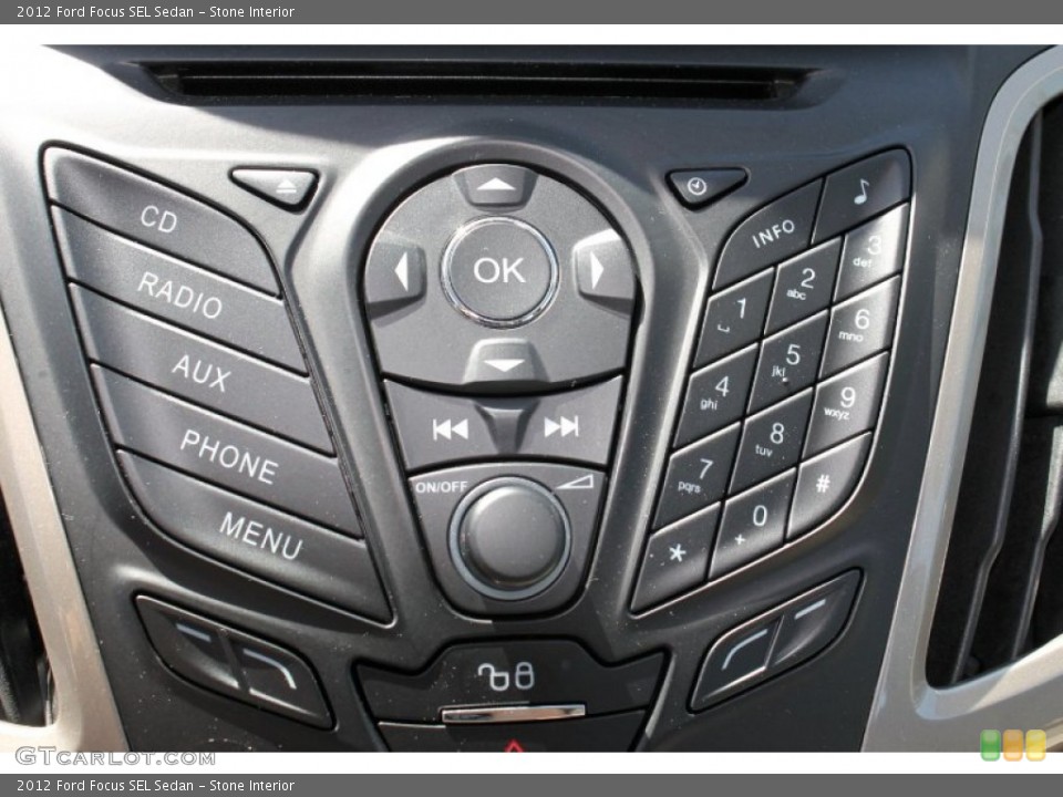 Stone Interior Controls for the 2012 Ford Focus SEL Sedan #62874797