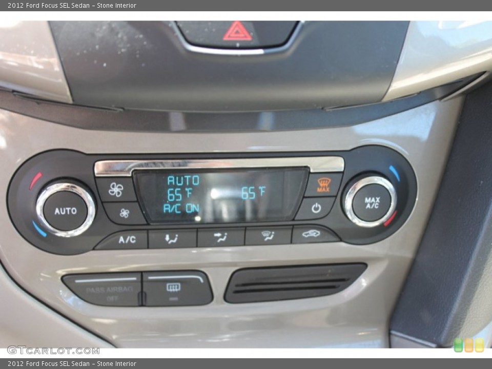 Stone Interior Controls for the 2012 Ford Focus SEL Sedan #62874815
