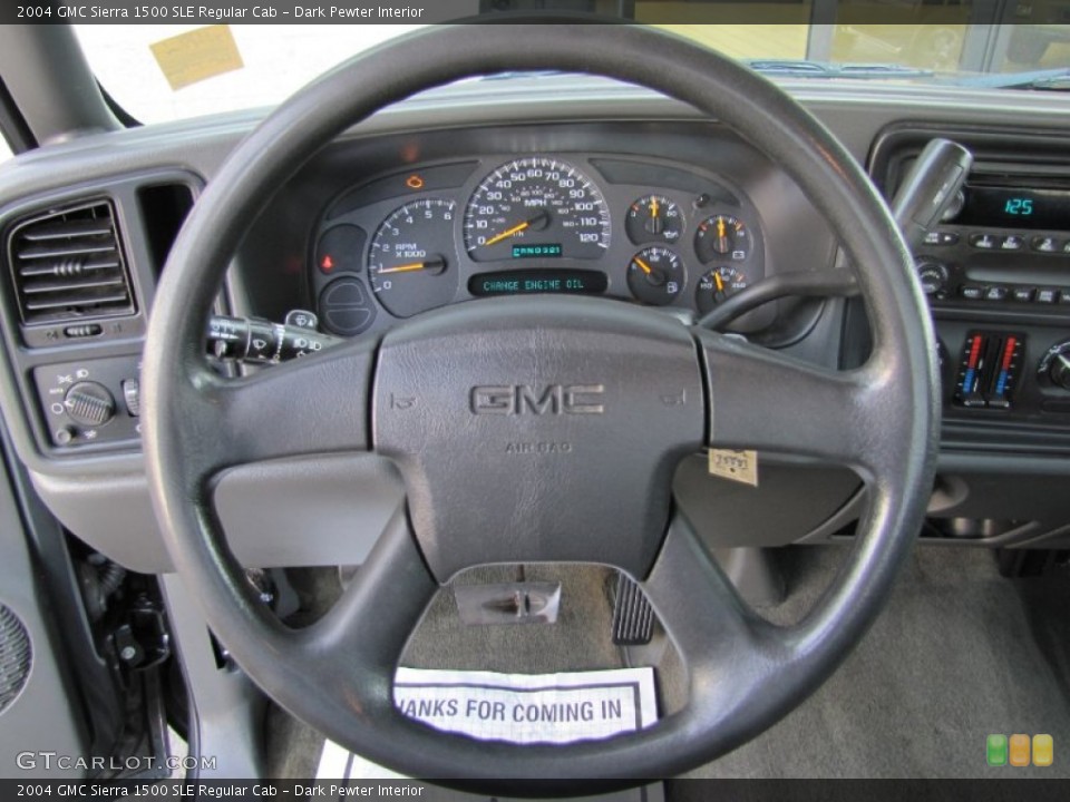 Dark Pewter Interior Steering Wheel for the 2004 GMC Sierra 1500 SLE Regular Cab #62881157
