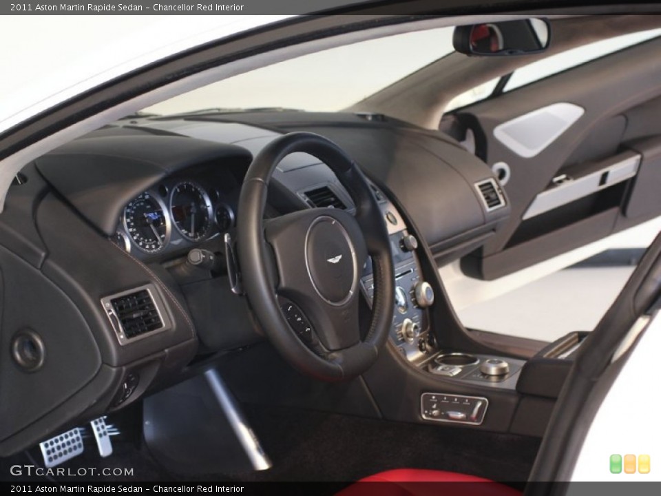 Chancellor Red Interior Dashboard for the 2011 Aston Martin Rapide Sedan #62881205