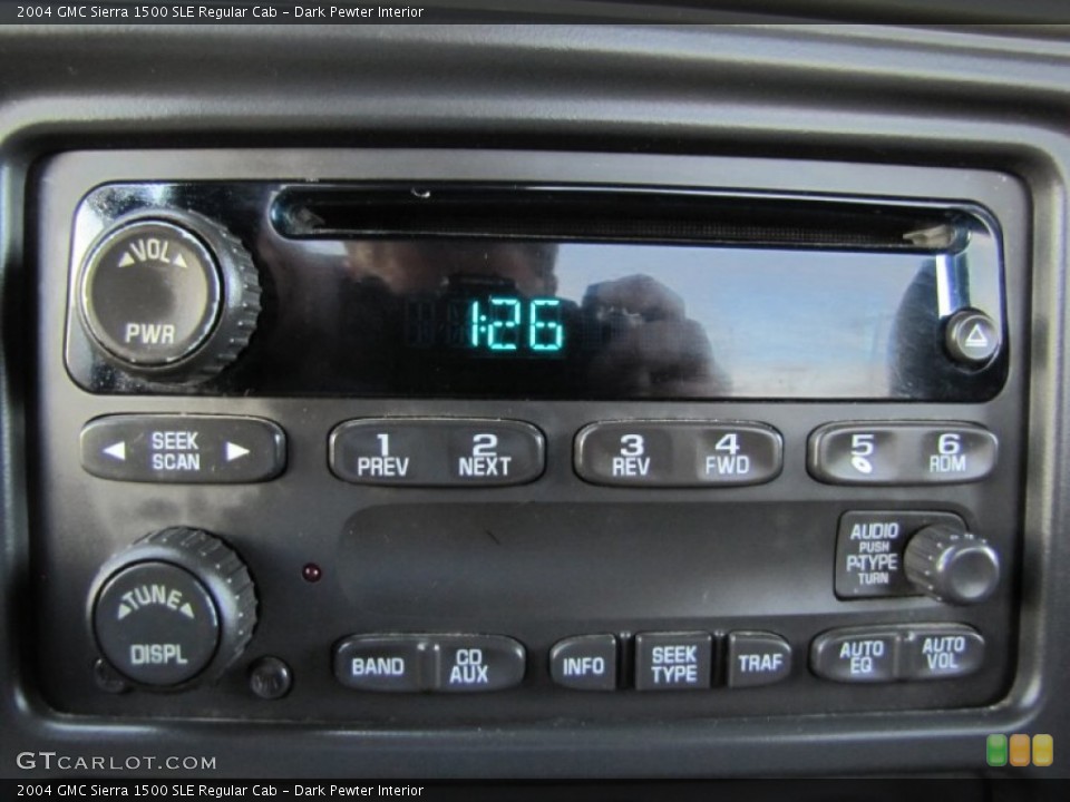 Dark Pewter Interior Audio System for the 2004 GMC Sierra 1500 SLE Regular Cab #62881212