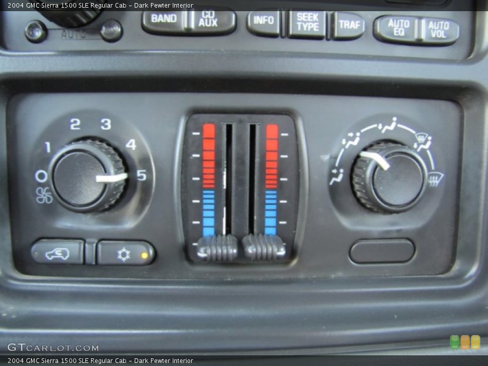 Dark Pewter Interior Controls for the 2004 GMC Sierra 1500 SLE Regular Cab #62881223