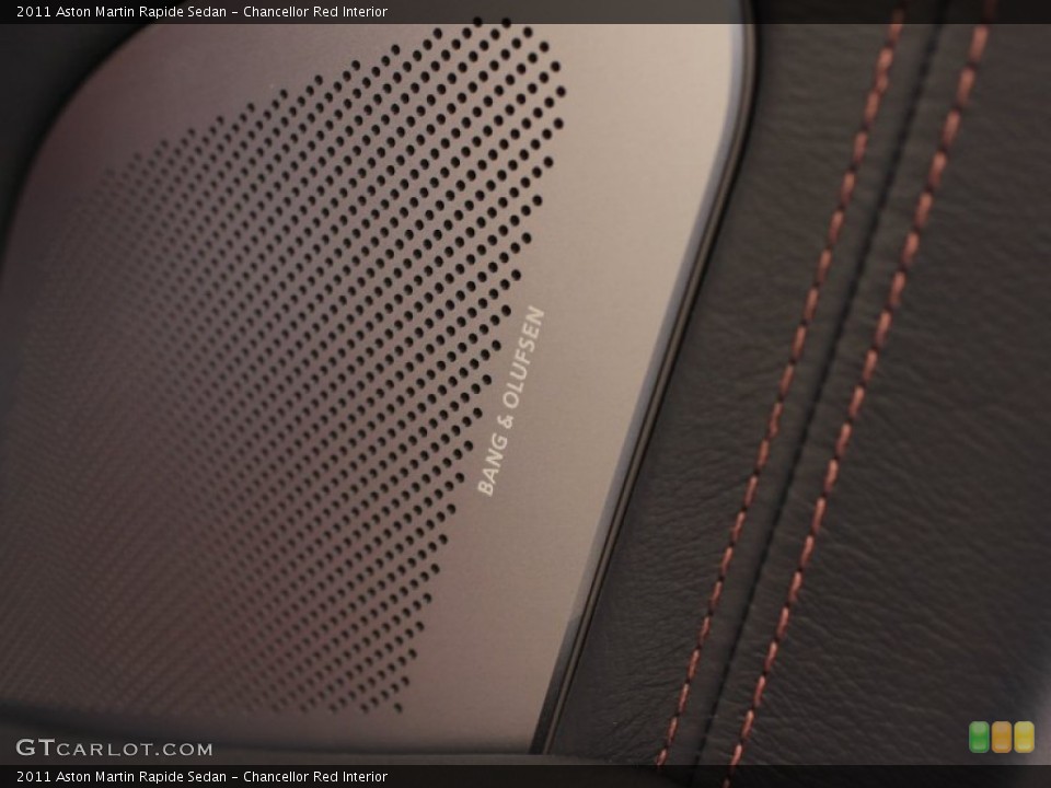 Chancellor Red Interior Audio System for the 2011 Aston Martin Rapide Sedan #62881430