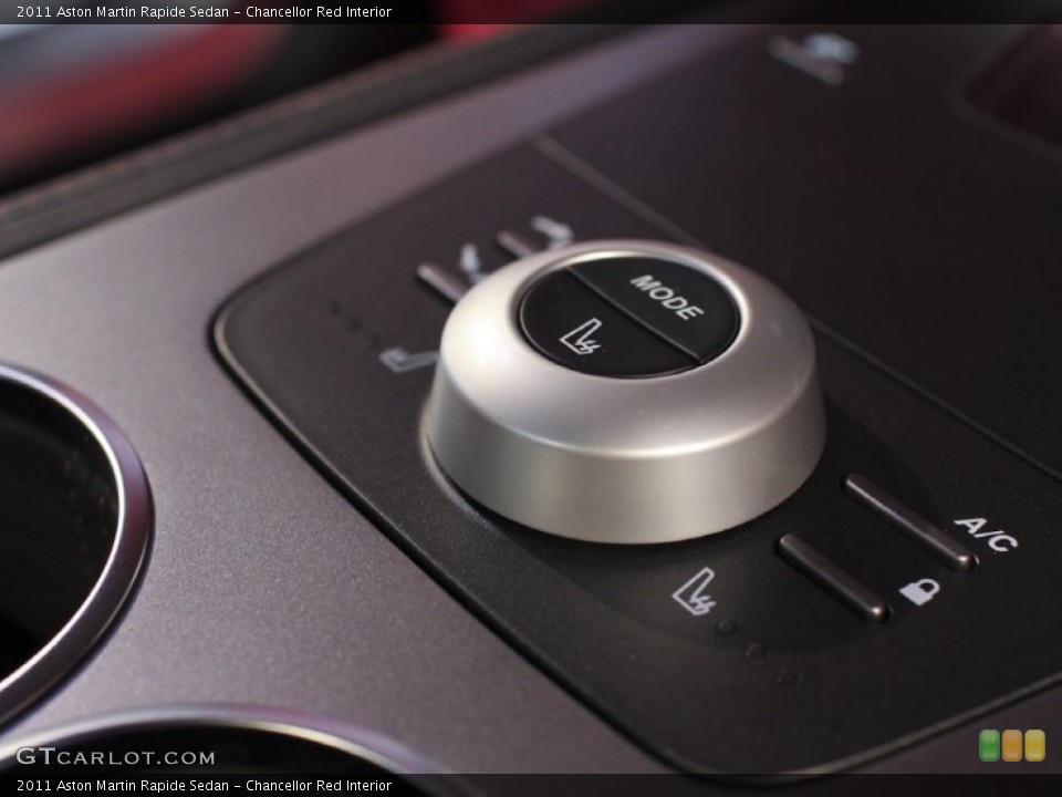 Chancellor Red Interior Controls for the 2011 Aston Martin Rapide Sedan #62881503