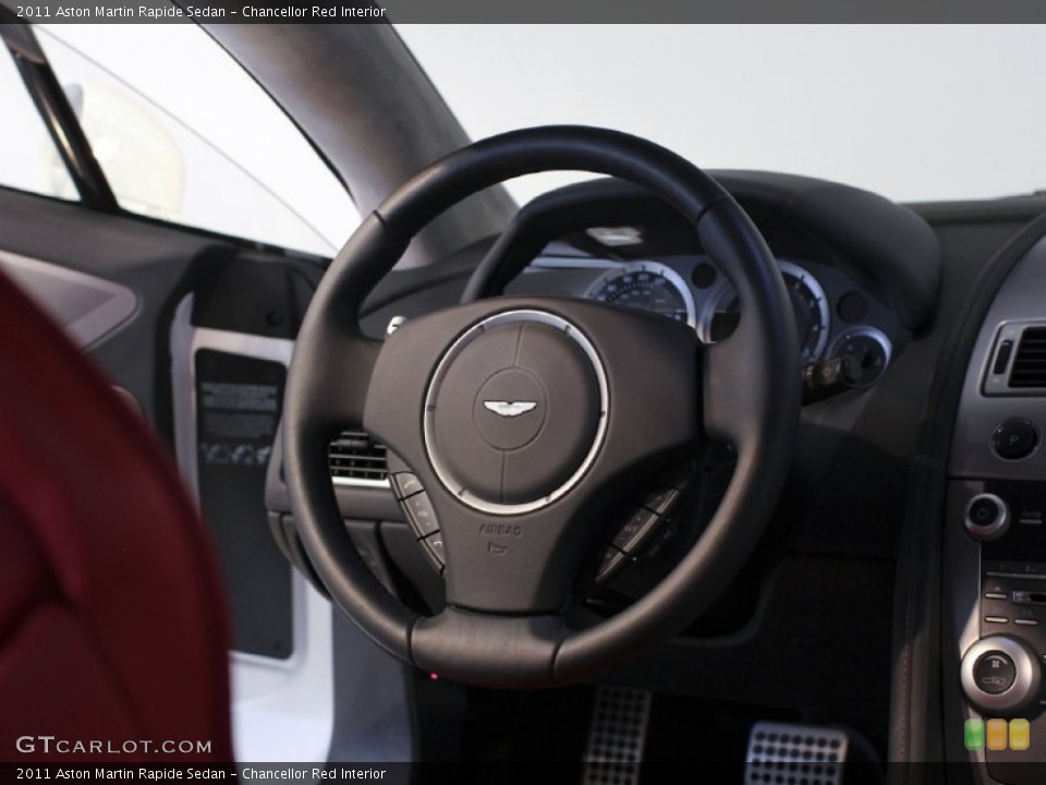 Chancellor Red Interior Steering Wheel for the 2011 Aston Martin Rapide Sedan #62881529