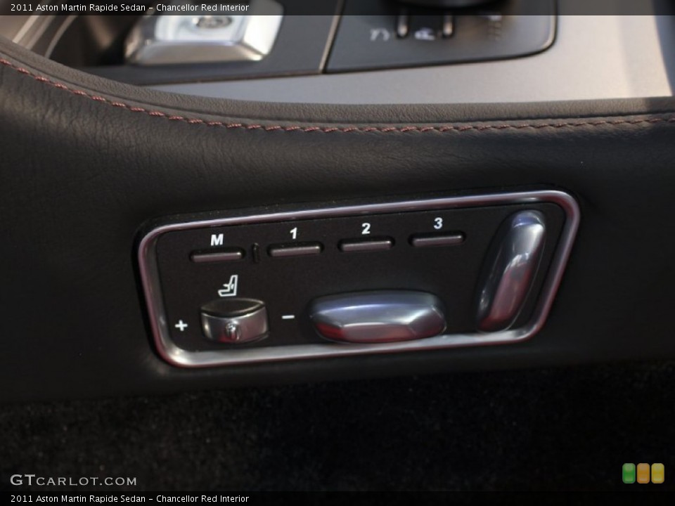 Chancellor Red Interior Controls for the 2011 Aston Martin Rapide Sedan #62881592