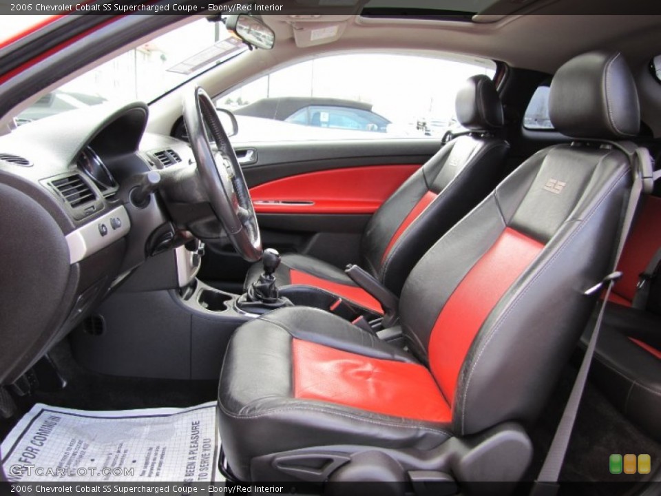 Ebony/Red Interior Photo for the 2006 Chevrolet Cobalt SS Supercharged Coupe #62881604