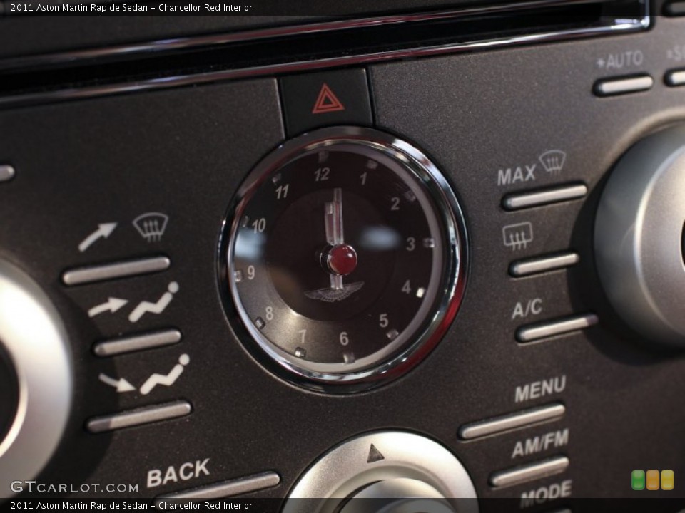 Chancellor Red Interior Controls for the 2011 Aston Martin Rapide Sedan #62881615