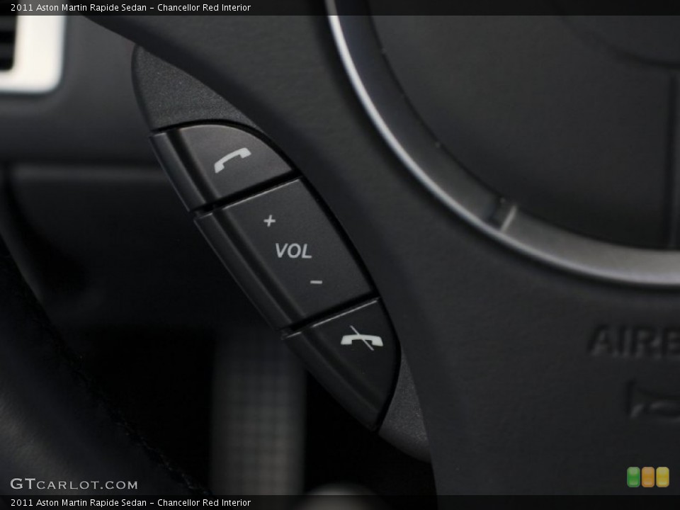 Chancellor Red Interior Controls for the 2011 Aston Martin Rapide Sedan #62881632