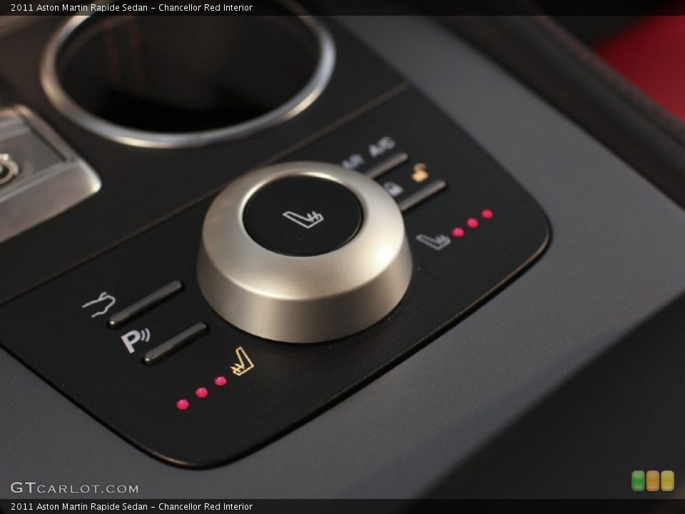 Chancellor Red Interior Controls for the 2011 Aston Martin Rapide Sedan #62881691