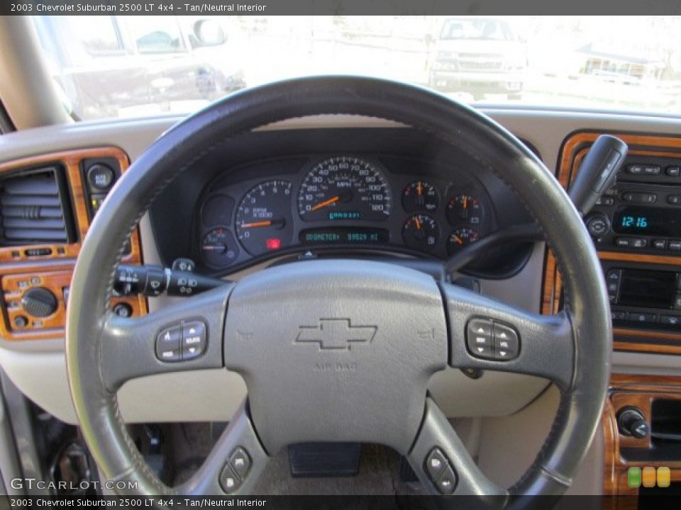 Tan/Neutral Interior Steering Wheel for the 2003 Chevrolet Suburban 2500 LT 4x4 #62882780