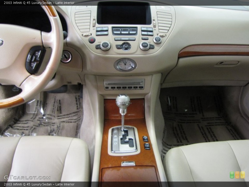 Latte Interior Dashboard for the 2003 Infiniti Q 45 Luxury Sedan #62890151