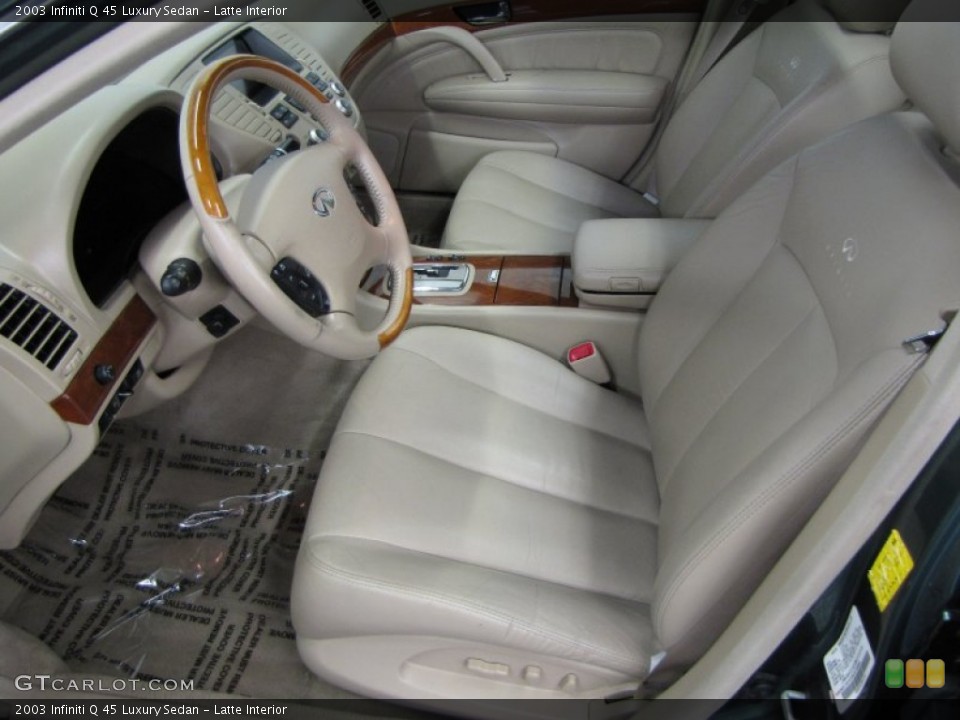 Latte Interior Photo for the 2003 Infiniti Q 45 Luxury Sedan #62890181