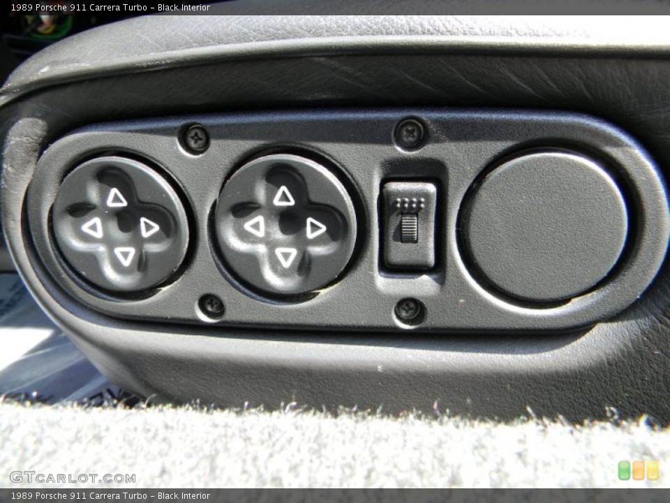 Black Interior Front Seat for the 1989 Porsche 911 Carrera Turbo #62890856