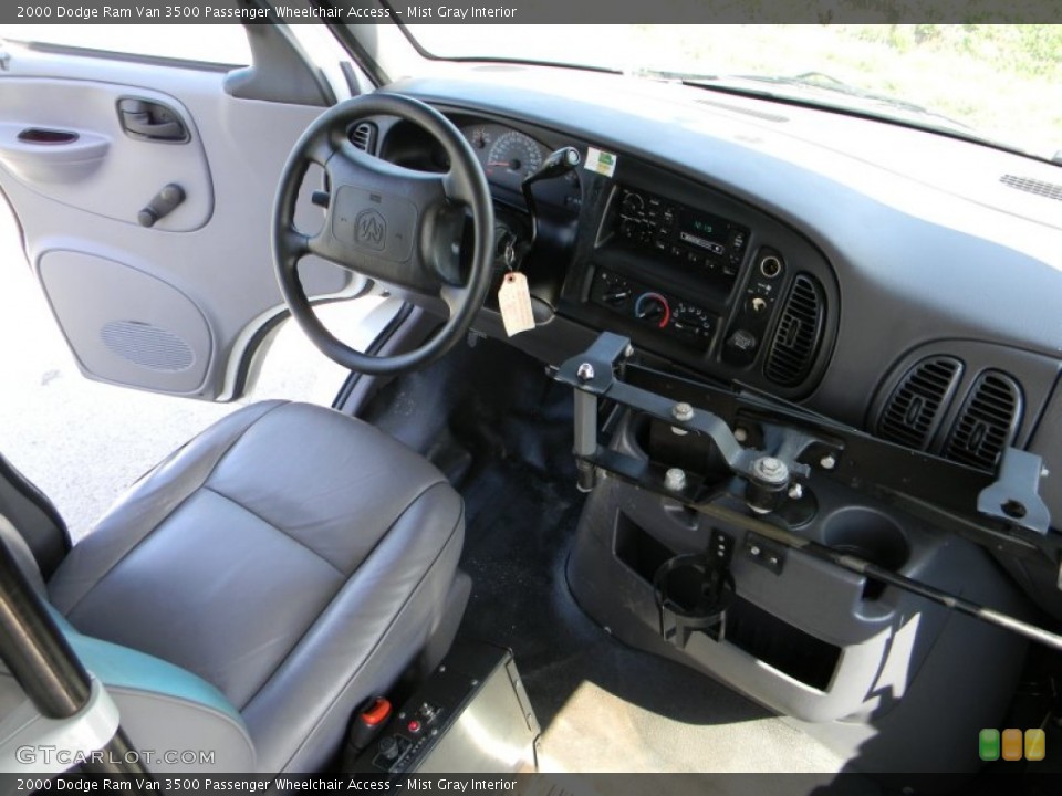 Mist Gray Interior Controls for the 2000 Dodge Ram Van 3500 Passenger Wheelchair Access #62893607