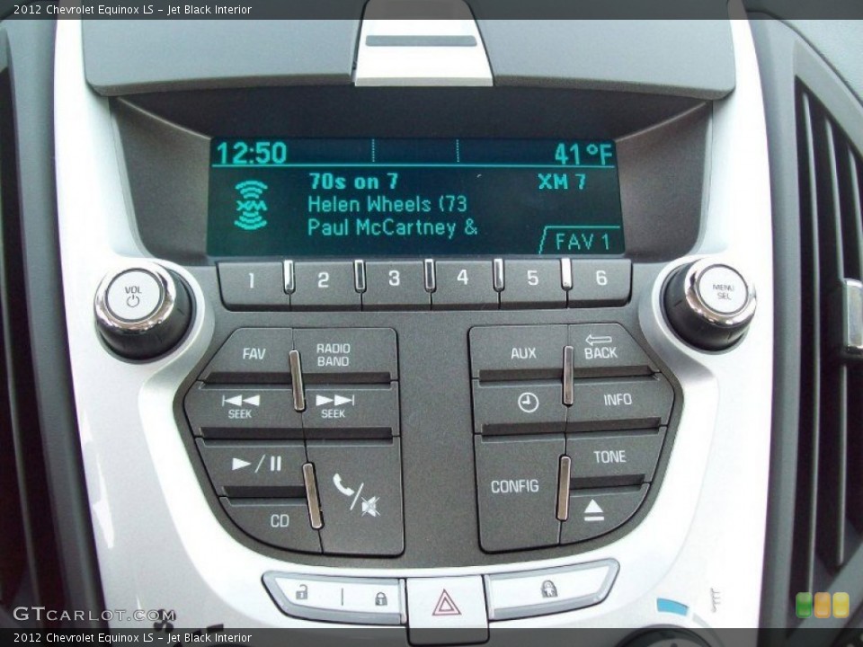 Jet Black Interior Controls for the 2012 Chevrolet Equinox LS #62894378
