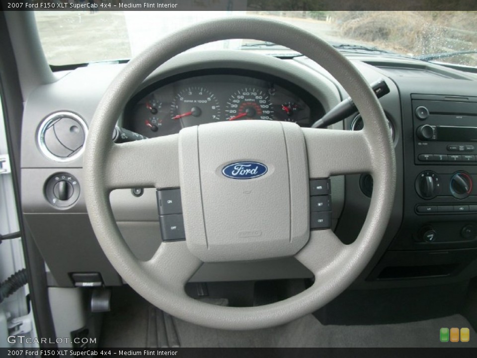 Medium Flint Interior Steering Wheel for the 2007 Ford F150 XLT SuperCab 4x4 #62894654