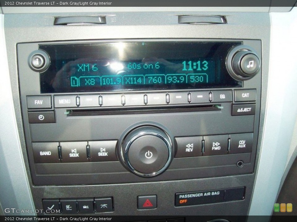 Dark Gray/Light Gray Interior Audio System for the 2012 Chevrolet Traverse LT #62894883