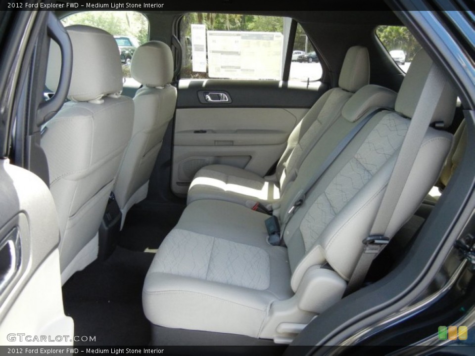 Medium Light Stone Interior Rear Seat for the 2012 Ford Explorer FWD #62895913