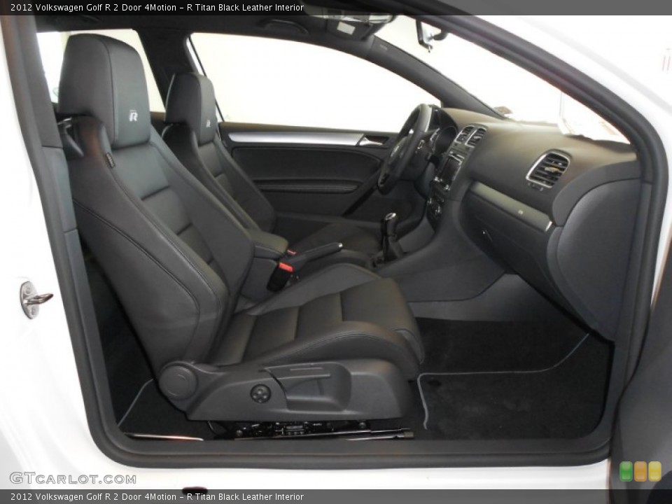 R Titan Black Leather Interior Photo for the 2012 Volkswagen Golf R 2 Door 4Motion #62899693