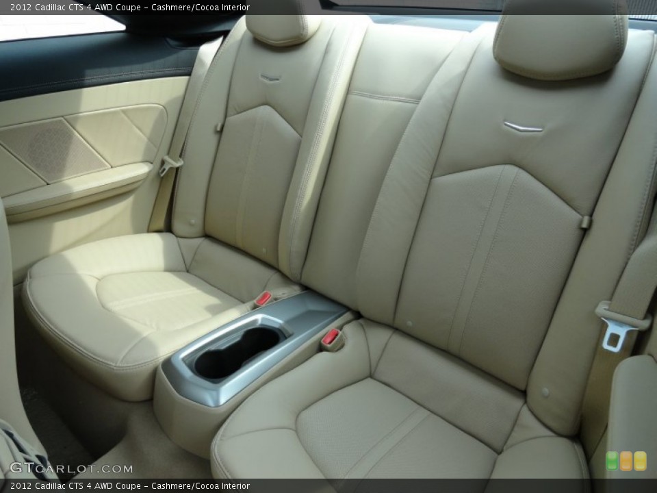 Cashmere/Cocoa Interior Rear Seat for the 2012 Cadillac CTS 4 AWD Coupe #62899924
