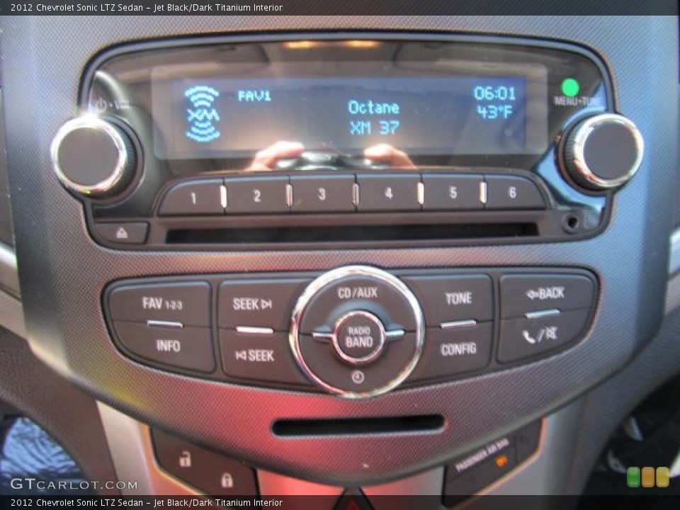 Jet Black/Dark Titanium Interior Controls for the 2012 Chevrolet Sonic LTZ Sedan #62901292