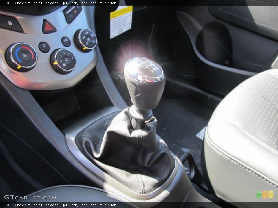 Jet Black/Dark Titanium Interior Transmission for the 2012 Chevrolet Sonic LTZ Sedan #62901301