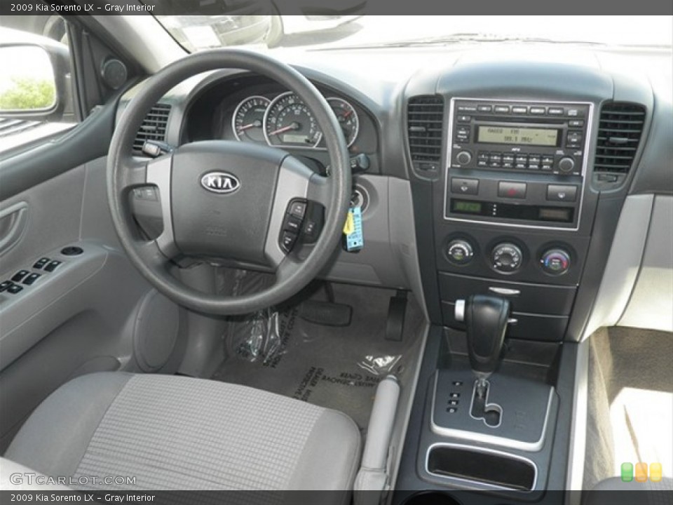 Gray Interior Dashboard for the 2009 Kia Sorento LX #62901799