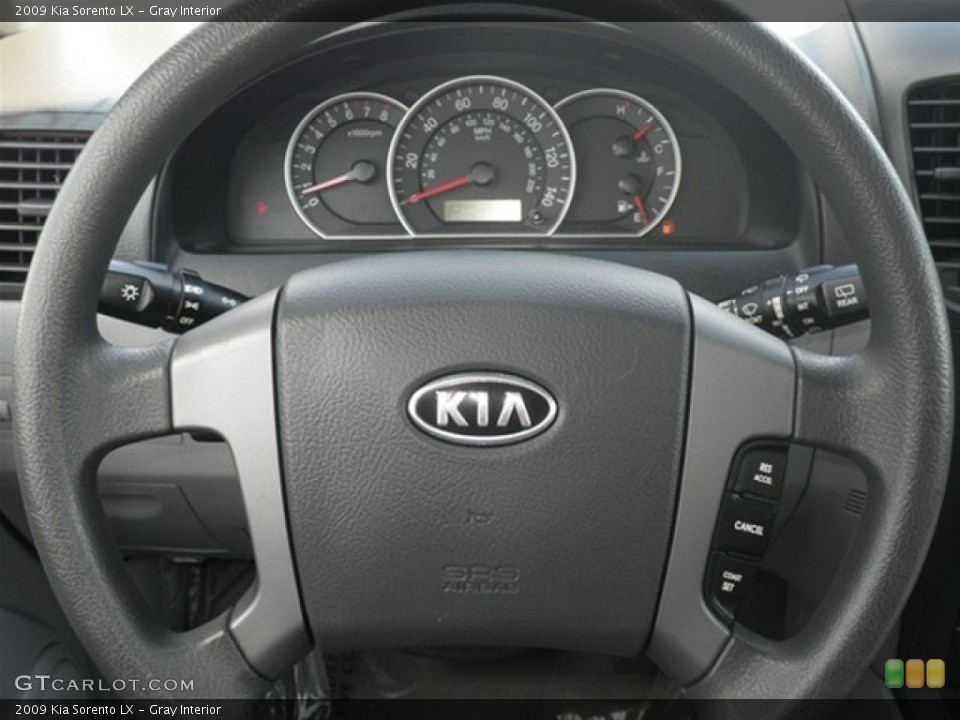 Gray Interior Steering Wheel for the 2009 Kia Sorento LX #62901808