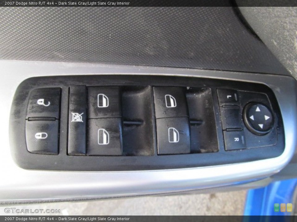 Dark Slate Gray/Light Slate Gray Interior Controls for the 2007 Dodge Nitro R/T 4x4 #62905424