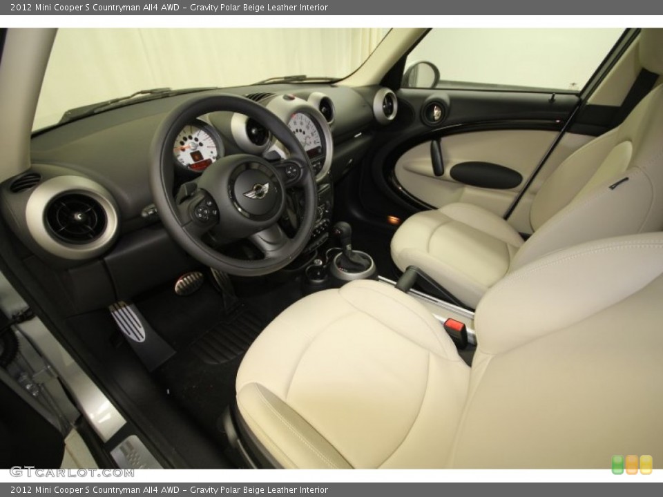 Gravity Polar Beige Leather Interior Photo for the 2012 Mini Cooper S Countryman All4 AWD #62905455