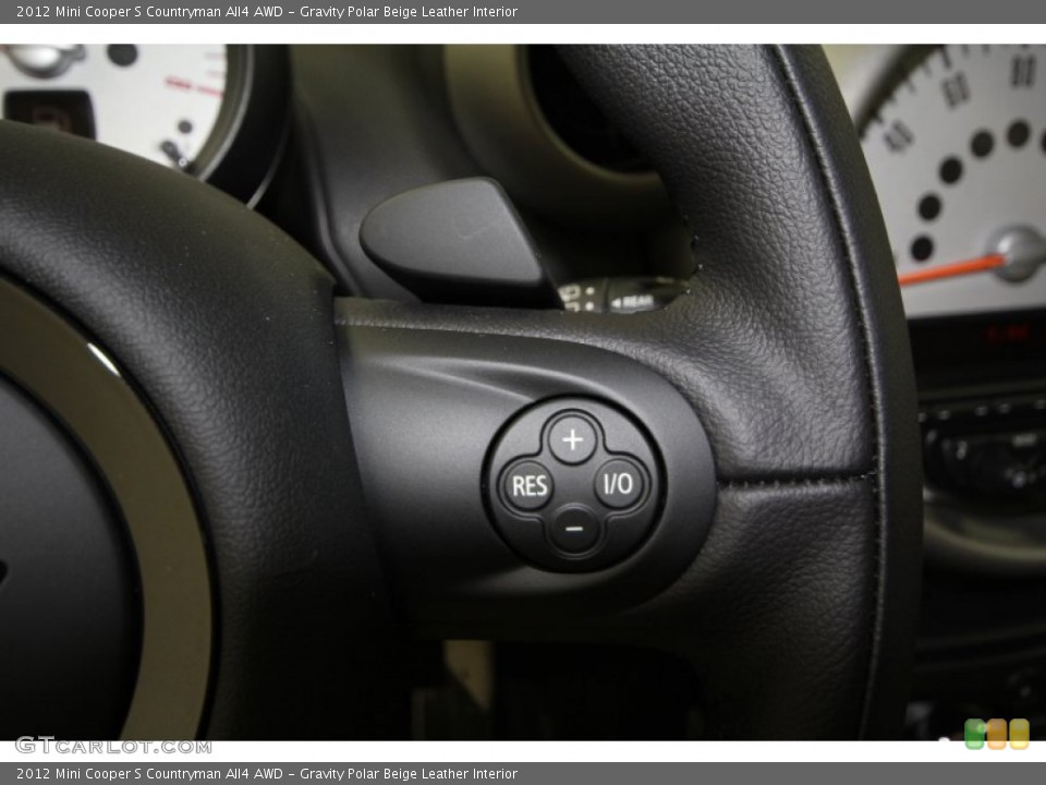 Gravity Polar Beige Leather Interior Controls for the 2012 Mini Cooper S Countryman All4 AWD #62905610