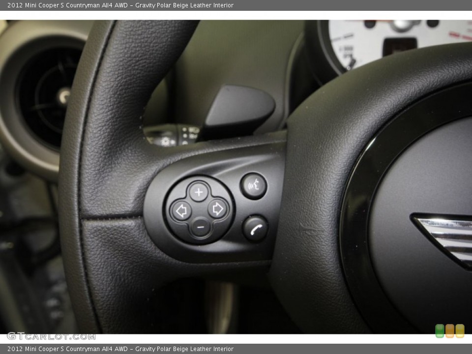 Gravity Polar Beige Leather Interior Controls for the 2012 Mini Cooper S Countryman All4 AWD #62905619